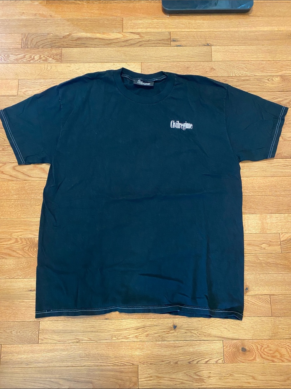 Civil Regime Black Logo Crew Tee - Men